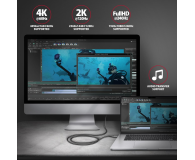 AXAGON RVC-HI2MC, USB-C - HDMI 2.0a kabel 1.8m, 4K/60Hz HDR10 - 1353447 - zdjęcie 8